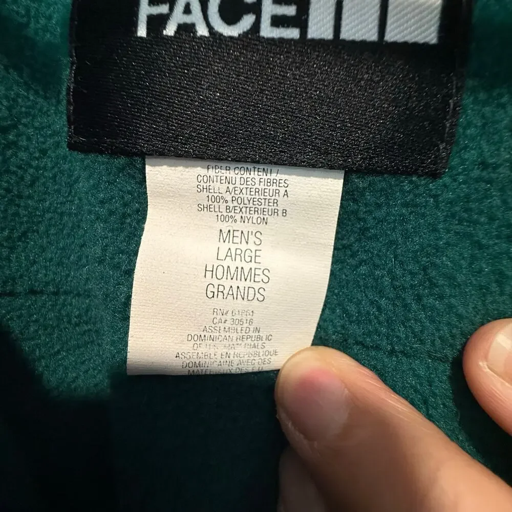 vintage. 1997 the north face men’s green and black NWOT size L